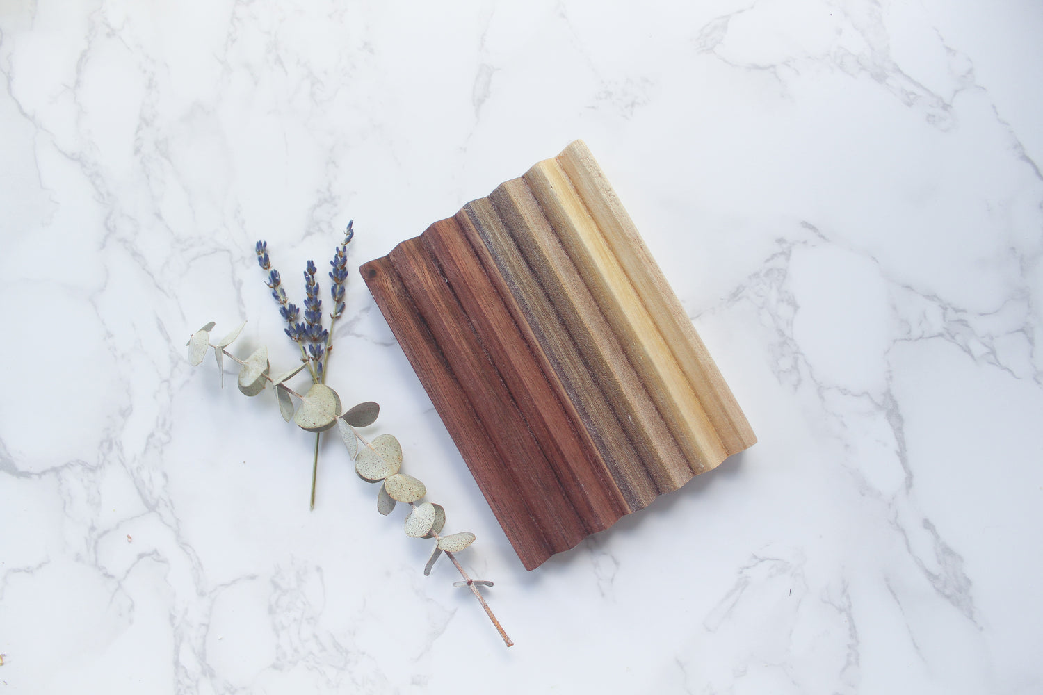 Solid Ombre Walnut Soap Dish