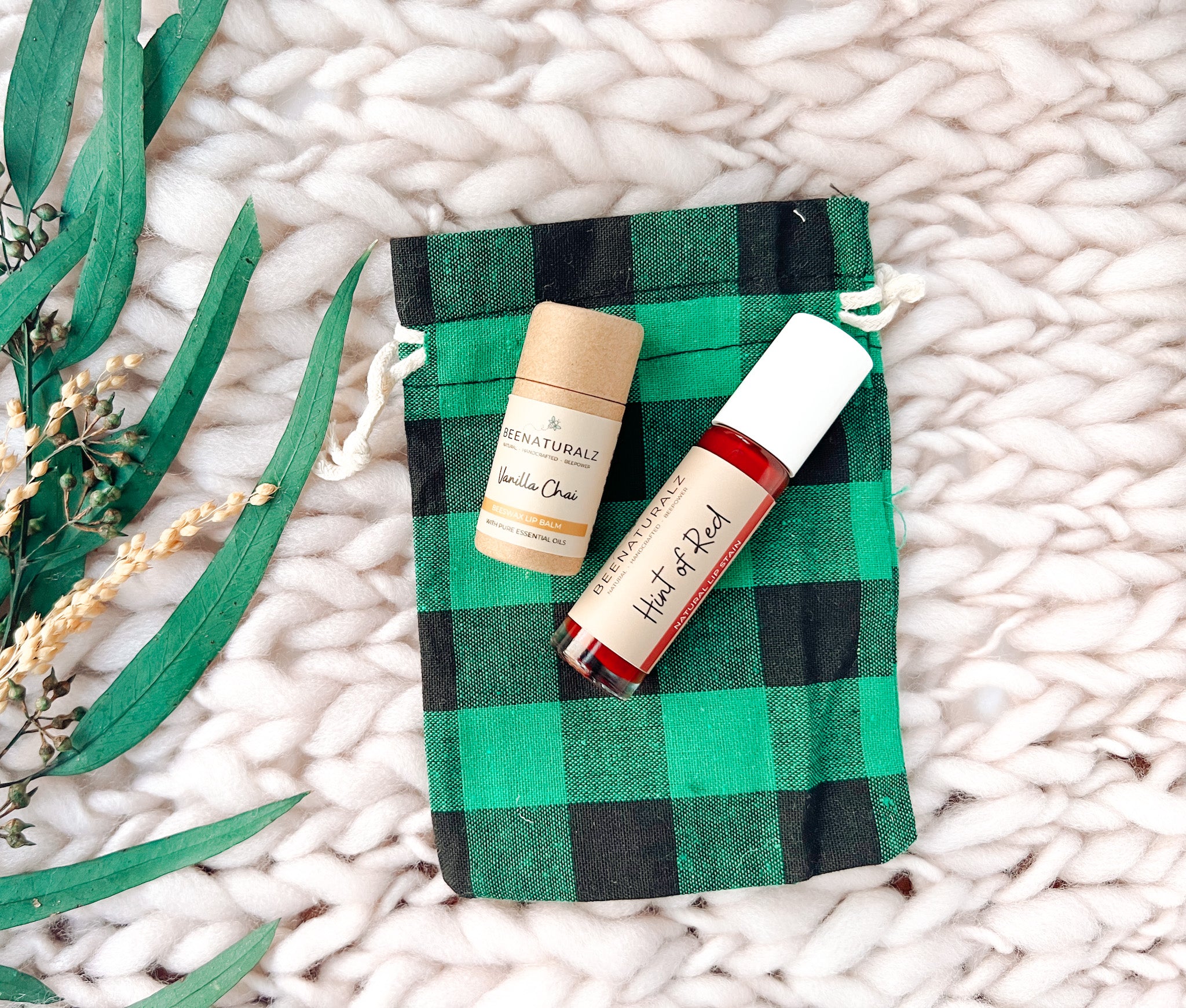 Mini Holiday Gift Set - Lip Stain + Lip Balm