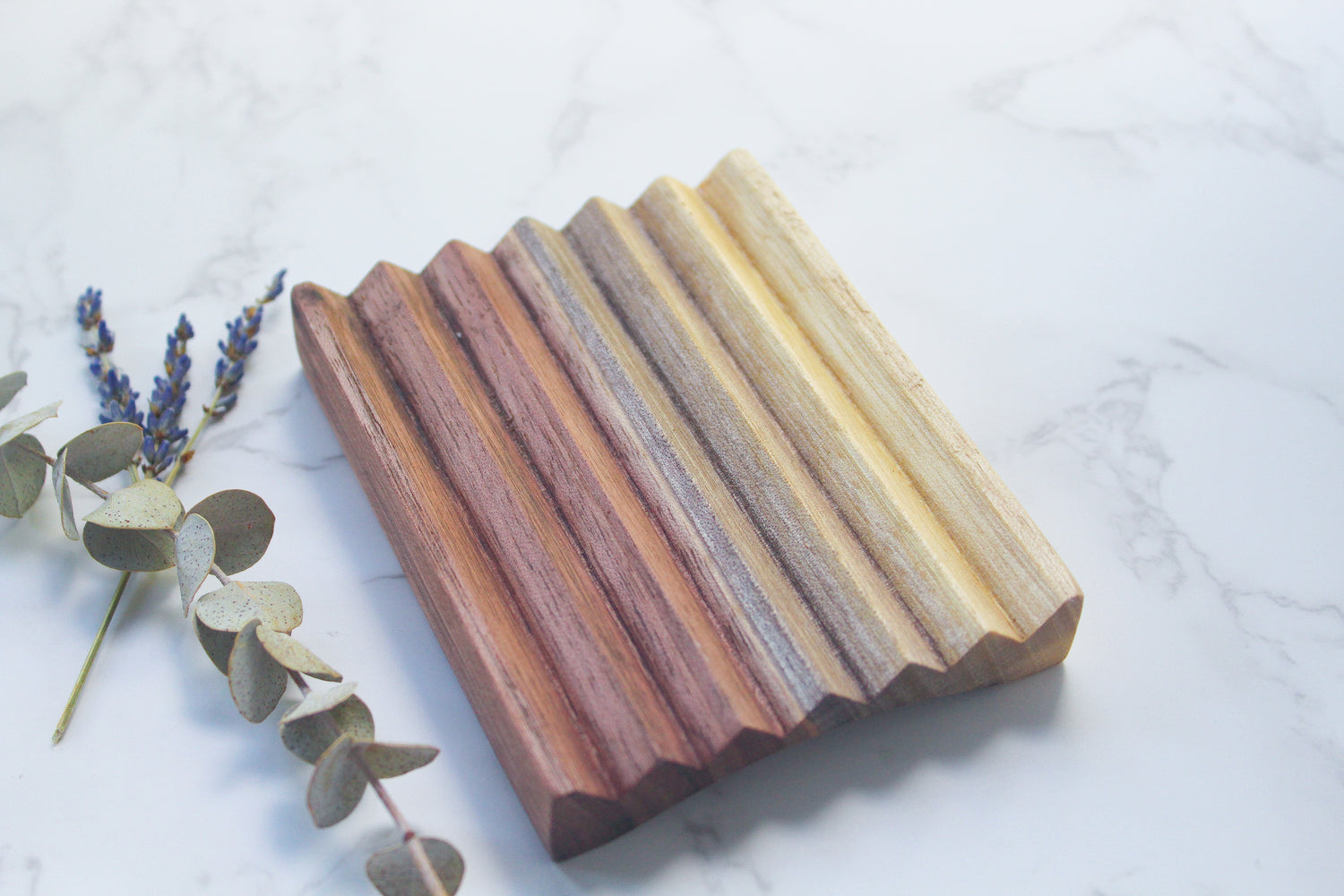 Solid Ombre Walnut Soap Dish