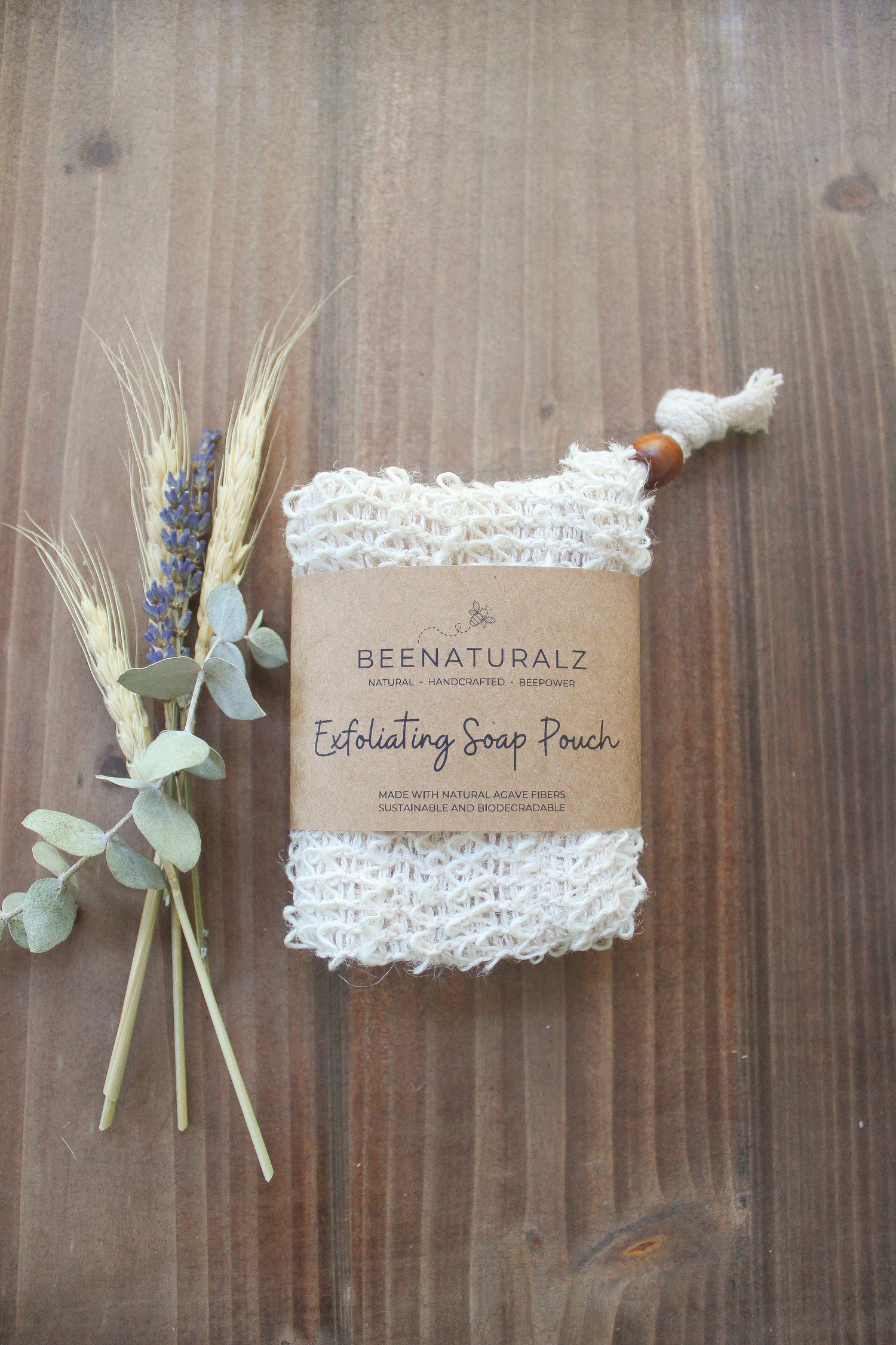 Natural Sisal Exfoliating Soap Pouch