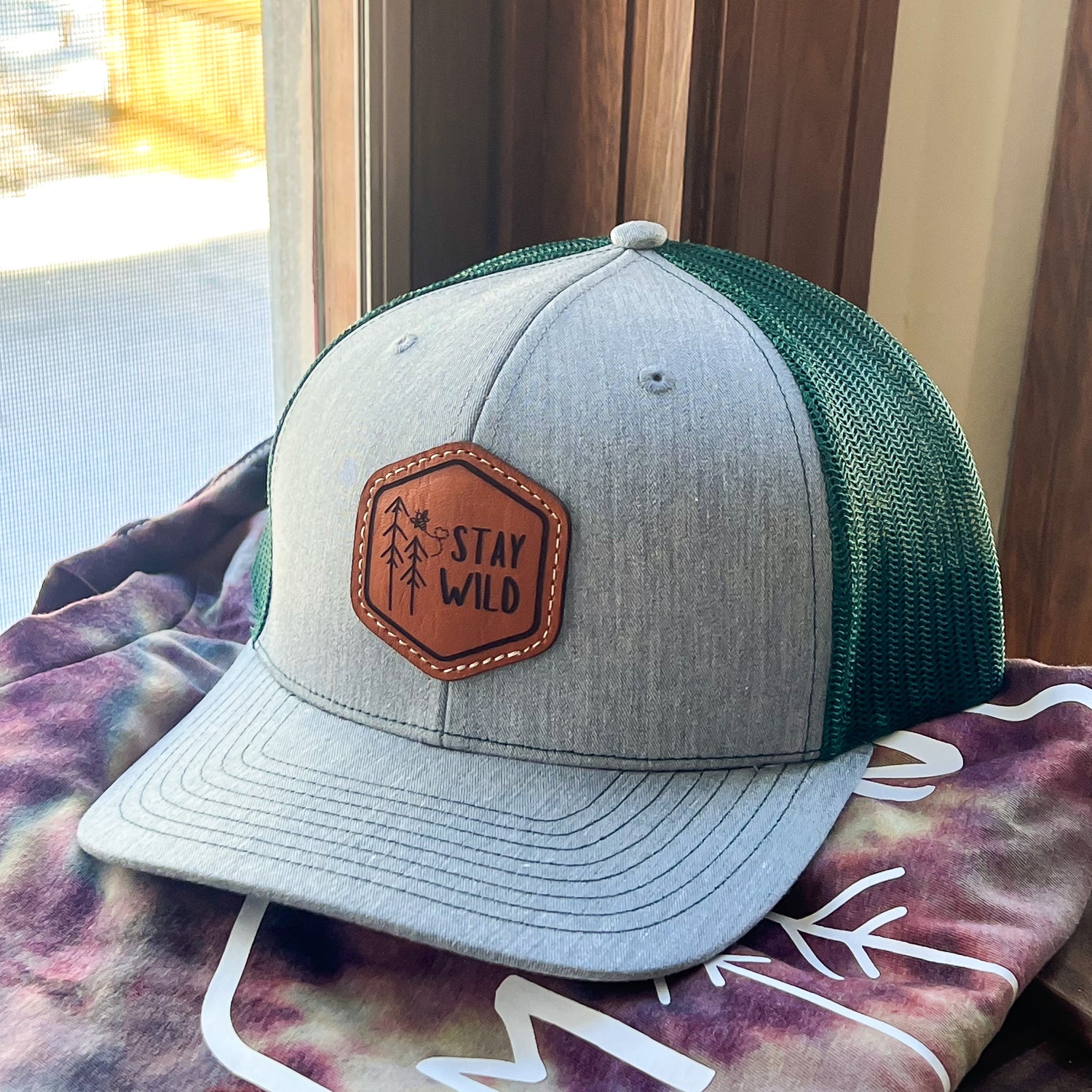 Stay Wild Hat w/Leather Patch
