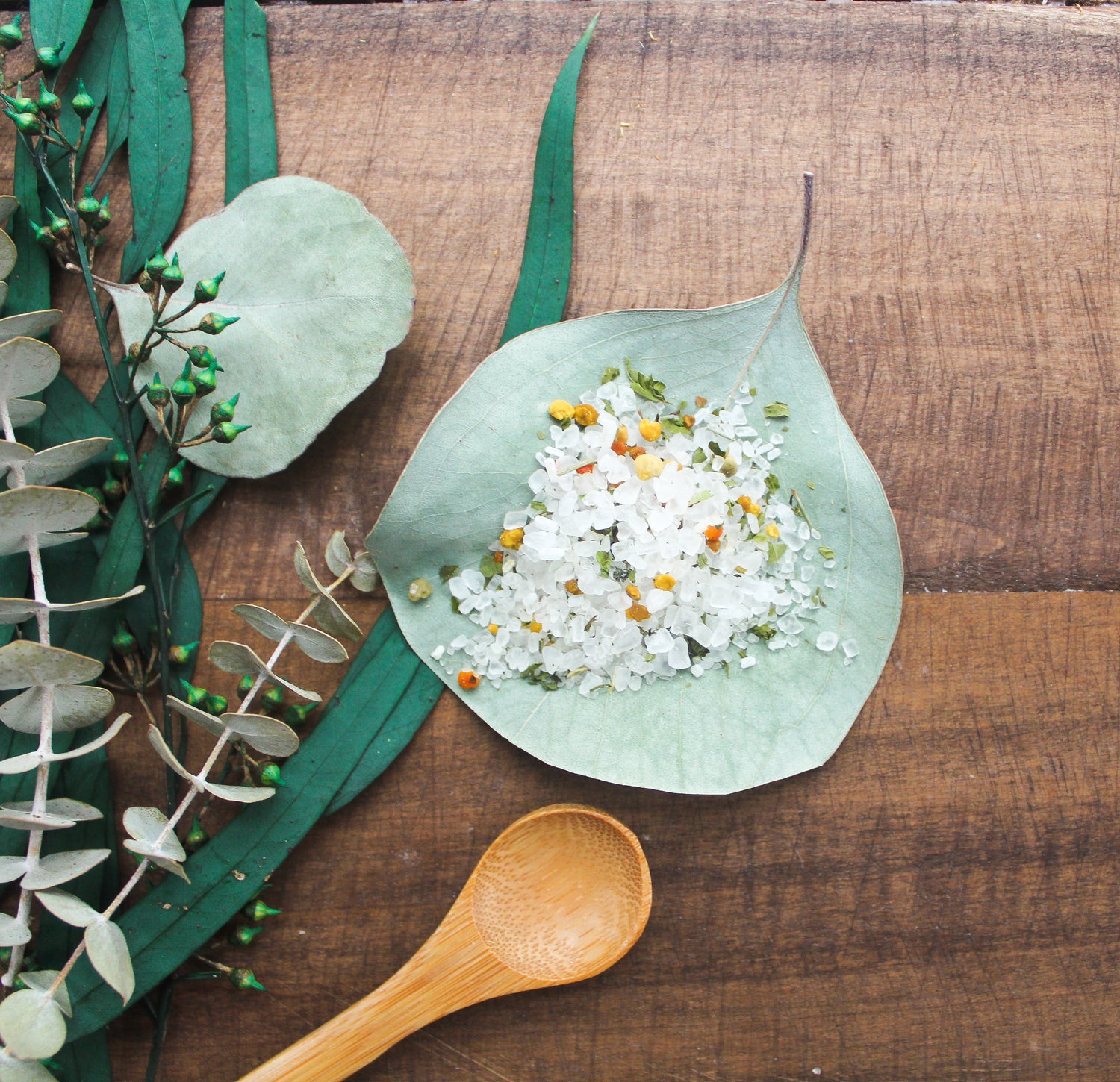 Botanical Pollen Bath Salts - Eucalyptus Mint