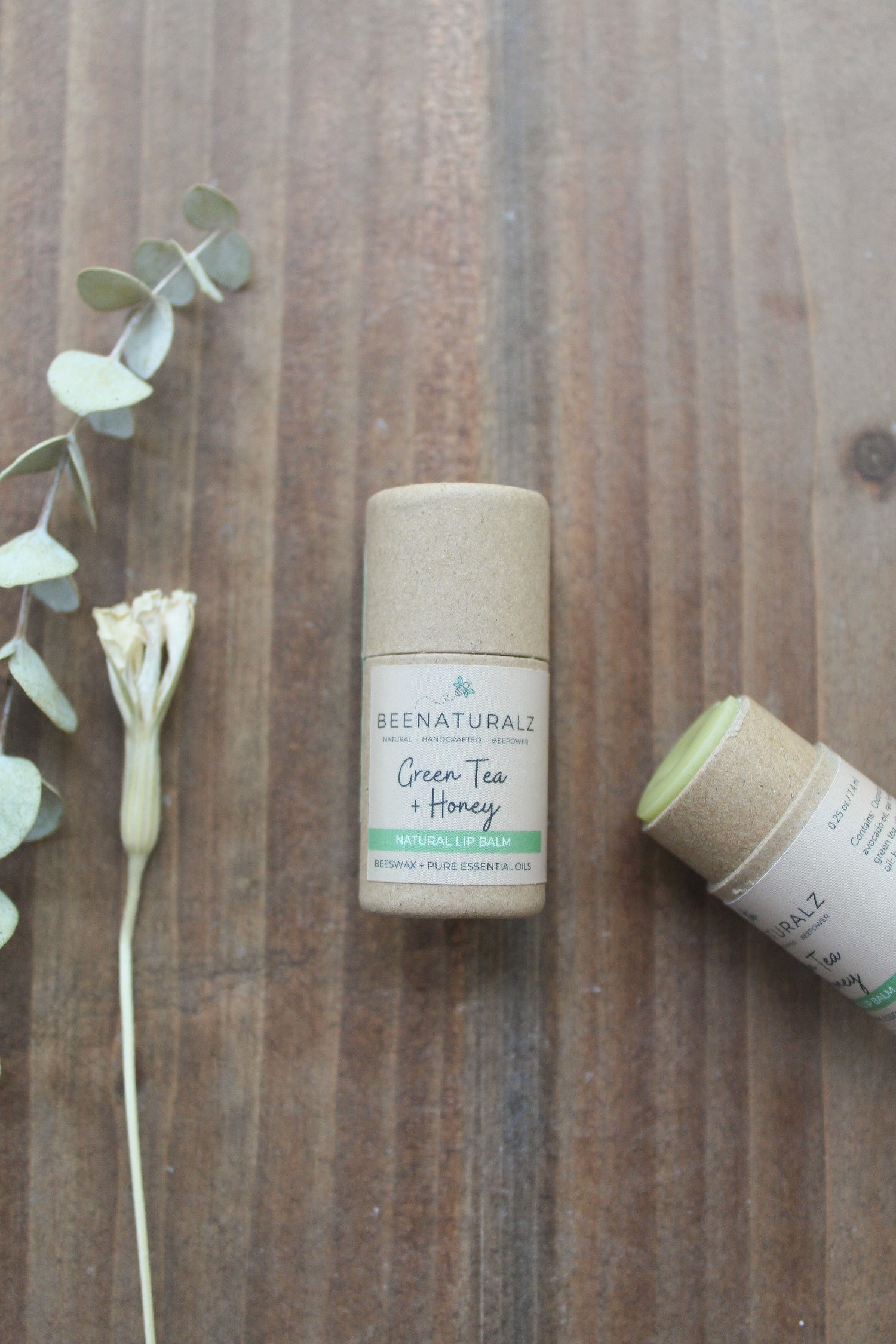 Beeswax Lip Balm - Green Tea + Honey