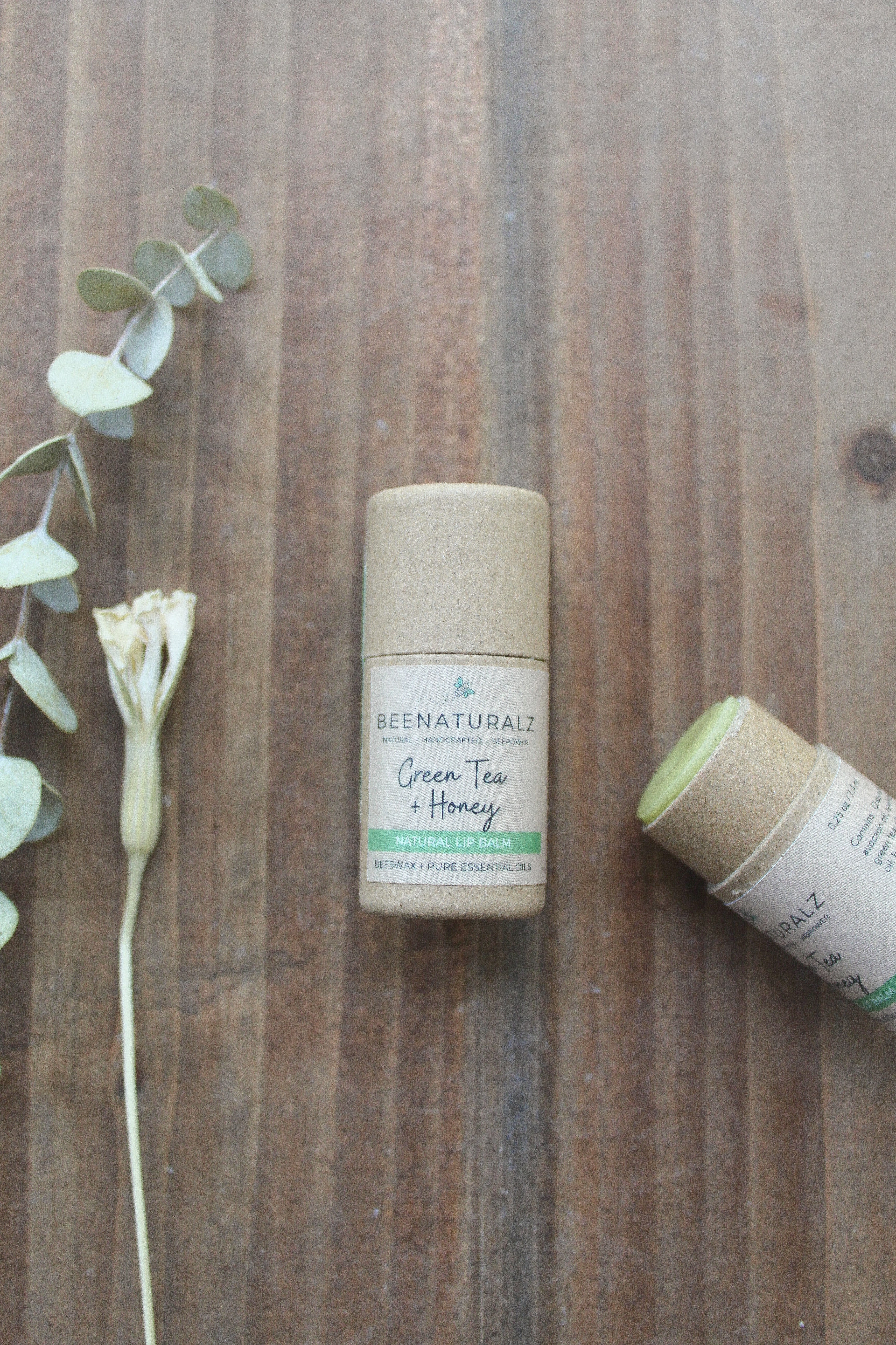 Beeswax Lip Balm - Green Tea + Honey
