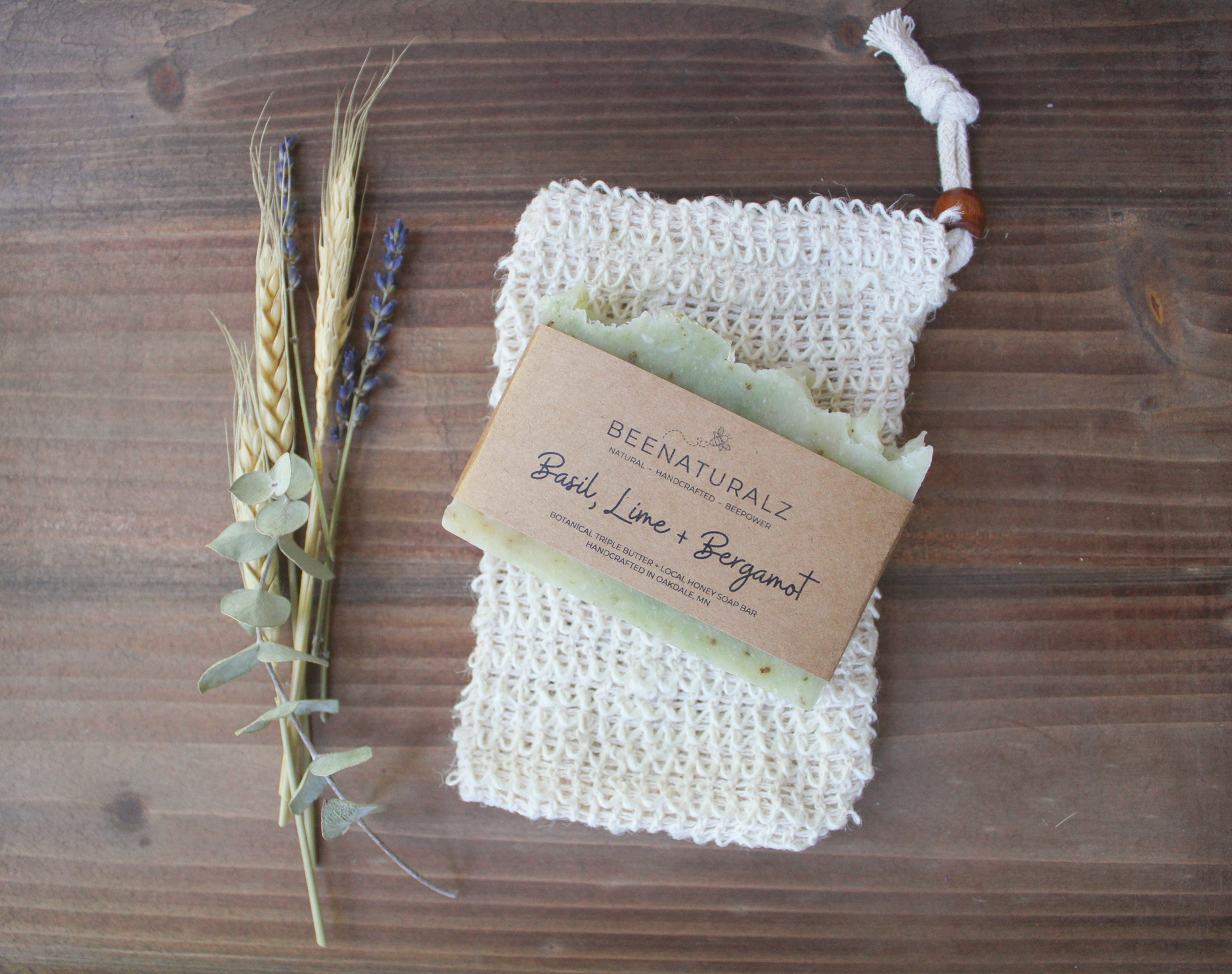 Natural Sisal Exfoliating Soap Pouch