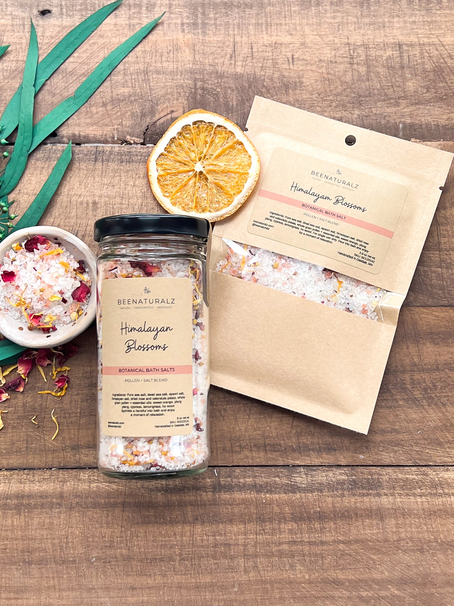 Botanical Pollen Bath Salts - Himalayan Blossoms