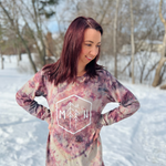 Ice-Dyed Long Sleeve MN Hex Unisex Jersey Tee
