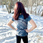 Ice-Dyed Short Sleeve Minnesota Women’s V-Neck Tee