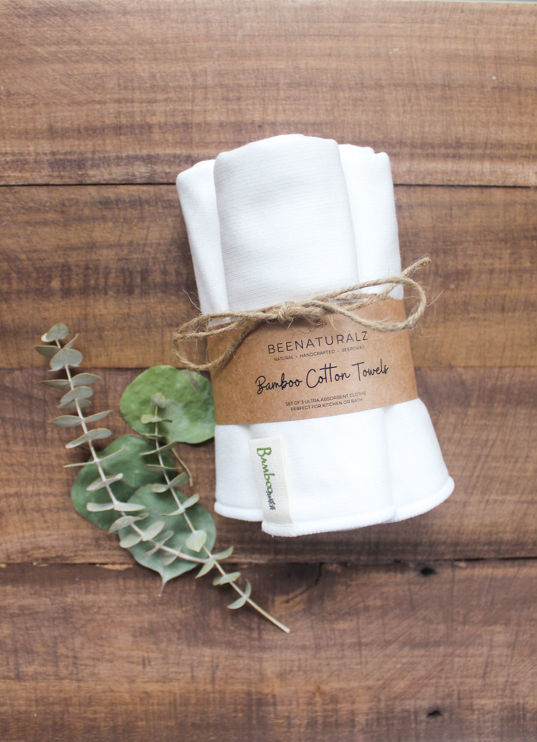 Bamboo Cotton Towels - Set of 3