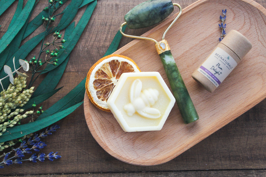 Handmade Jade + Moonstone Roller