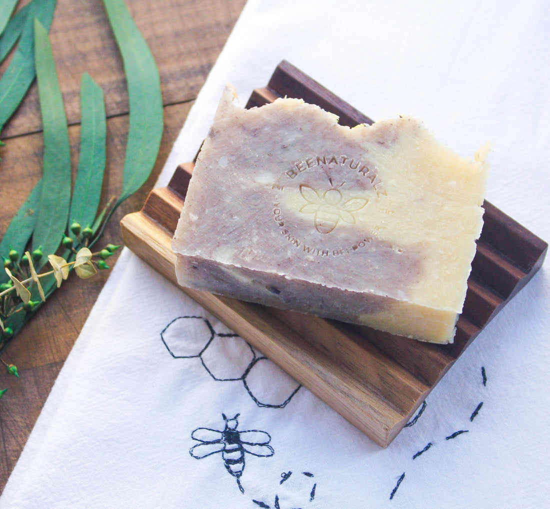 Flour Sack Embroidered Bee Tea Towel