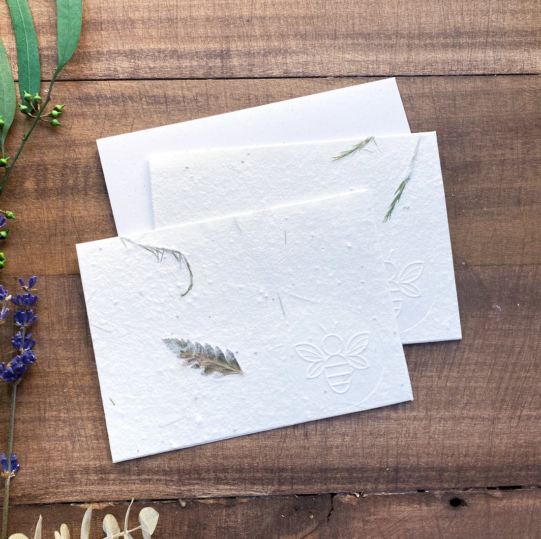 Handmade Note Card - Seeded + Plantable