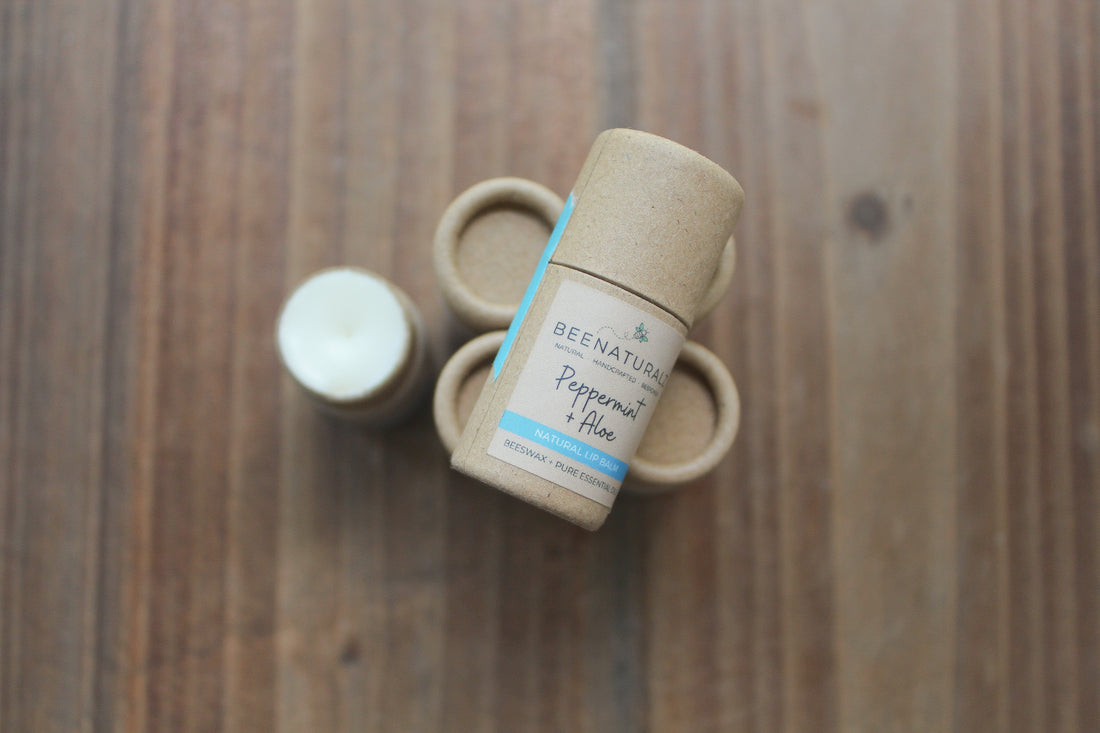 Beeswax Lip Balm - Peppermint + Aloe